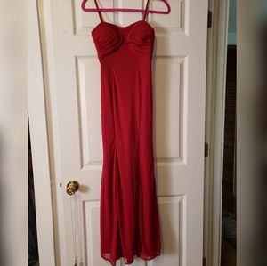 Burgundy Bridesmaids dress